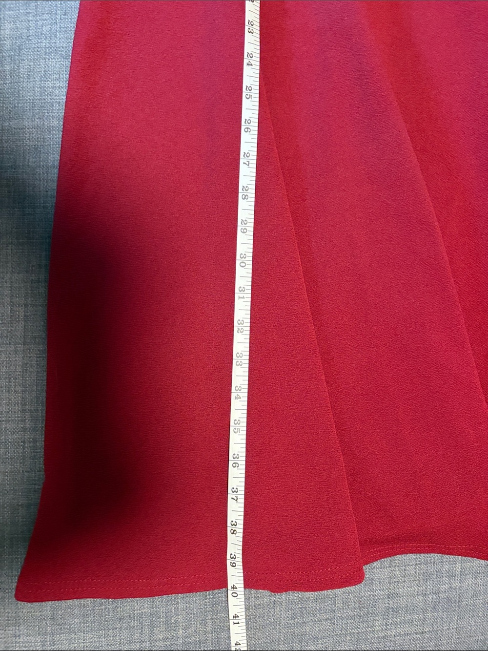 Sleeveless Lace-Waist A-Line Dress - Wine Red - Picture 5 of 6